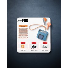 Teknodayım F08 Dijital Şarj Göstergeli Tws Bluetooth Kulaklık - Kırmızı