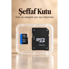 Teknodayım Microsd Hafıza Kartı 32 GB Sd Adaptör ve Şeffaf Kutulu