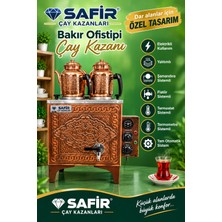Safir Çay Kazanları Safir 2 Gözlü Ofistipi Bakır Çay Kazanı Sadece Elektrikli Bakır Çay Semaveri Hanzade Model Ofistipi Bakır Çay Ocağı Kazanı