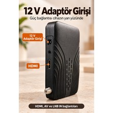 Uzaktan Kumandalı Siyah Gövdeli Hd Uydu Alıcısı - Bayi Depom