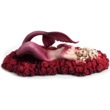 Veronese Koleksiyon Güller Içinde Deniz Kızı Figürü El Boyama 23X12CM