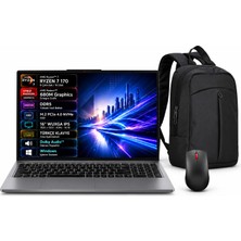 Lenovo Ideapad Slim 3 16ARP10 83K800DKTR Amd Ryzen 7-170 24GB 512GB SSD WIN11PRO 16" IPS - Lenovo Mouse - Emt Çanta