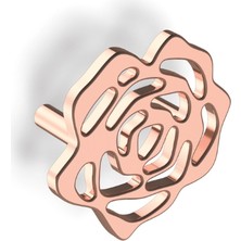 Hafele Düğme Kulp, Häfele Rose, Zamak Parlak Bakır, 32 mm