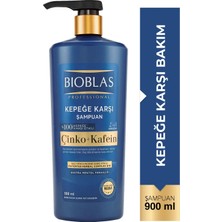 Bioblas Çinko & Kafein Kepeğe Karşı Şampuan 900 ml Etkili Temizlik ve Ferahlık
