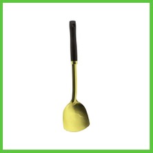 Bezos Metal Servis Spatulası Ahşap Saplı Gold Vengners