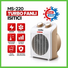 Bezos Turbo Fanlı Elektrikli Sıcak ve Soğuk Isıtıcı - 3 Kademe Vengners