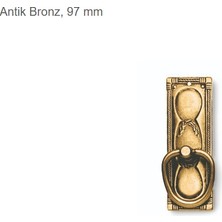 Hafele Sarkaç Kulp, Häfele Rocks V, Zamak Antik Bronz, 97 mm