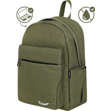 Baggor Su Geçirmez, Laptop Bölmeli Sırt Çantası - Dayanıklı Kanvas Kumaş, Çok Cepli Üniversite, Seyahat, Okul, Iş, Günlük Sırt Çantası- Unisex - Siyah, Haki Yeşil, Kum Rengi