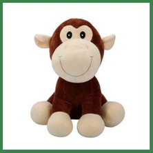 Bezos 3182 Oturan Peluş Hayvanlar 35 cm Hipopotam-Inek-Fil-Maymun BEZOS16