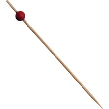 Yiyang Hongsun Mini Kırmızı Toplu Bambu Kürdan (12 Cm) 100 Adet