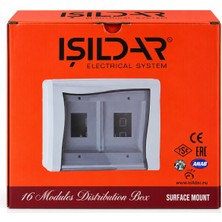 Işıldar Isıldar 16 Modül Sıva Üstü Sigorta Kutusu Elektrik Dağıtım Panosu