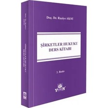 Yetkin Hukuk Yayınları Şirketler Hukuku Ders Kitabı