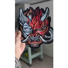 Özden Nakış Samurai Patch Nakış Işleme Büyük Boy Sırt Yama