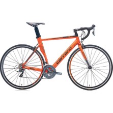 Carraro Race 022 Aero 28 Jant 47CM ( S - M ) Kadro 16 Vites Yol Bisikleti - Metalik Turuncu / Siyah Beyaz