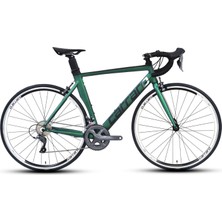 Carraro Race 022 Aero 28 Jant 52CM ( M ) Kadro 16 Vites Yol Bisikleti - Mat Yeşil Mor / Siyah Beyaz
