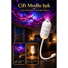 Blackbird Game Center Seyu GL-001 USB Galaksi Projektör LED Gece Lambası Ayarlanabilir 12 Filmli 2 Si 1 Arada Ambiyans Işık