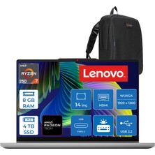 Lenovo Ideapad 5 2-In-1 14AHP11 Amd Ryzen 7 250 8gb Ddr5 4tb SSD Amd Radeon 780M 14" Wuxga IPS Dokunmatik Freedos Taşınabilir Bilgisayar 883UJ000UTRF05 + Zettaçanta