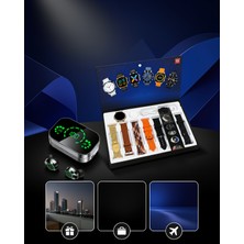 Akıllı Saat ve Kulaklık Seti Amoled Ekran Dokunmatik Kontrol
