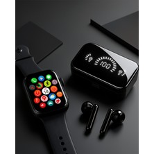 Akıllı Saat ve Bluetooth Kulaklık Seti Suya Dayanıklı Çok Fonksiyonlu