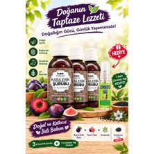 Zenvia Anadolu Ocak Vakfı Doğal Içerikli Kara Erik Şurubu 50 ml x 3 Adet + Çörek Otu Yağı 30 ml Hediye