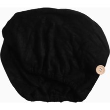 Kitsch Kıtsch  Düğmeli Tasarım %100 Mikrofiber Saç Havlusu