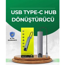 İlkyaz Fashion If Type‑c Dönüştürücü – 2×usb3.0, Sd/ms, 4K Hdmı & RJ45 Ile Profesyonel Kullanım