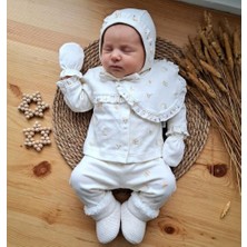 Masal Bebe Tonton Bebe Kız 0-3 Ay Çiçekli Fırfırlı 5lihastene