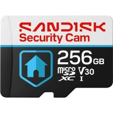 Sandisk Sandısk Security Cam 256GB 100/40MB/S Microsdxc V30 Güvenlik Kamerası Hafıza Kartı SDSQSNR-256G-GN6IN