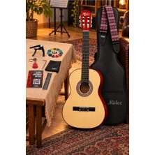 Midex CG-36NT Kaliteli 36 İnç 3/4 Juniur Çocuk Gitarı 8-12 Yaş Arası (Çanta Askı Capo Nota Sticker Pena)