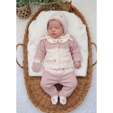 Masal Bebe Gaye Bebe Kız 0-3 Ay Free Nakışlı 5li Hastane Çıkış Seti