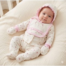 Masal Bebe Gaye Bebe Kız 0-3 Ay Kelebek Nakış 5li Hastane Çıkış Seti