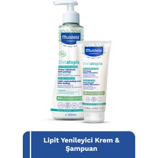 Mustela Stelatopia Nemlendirici Şampuan 200ML + Stelatopia+ Lipit Yenileyici Kuru Atopik Cilt Krem 300ML Set