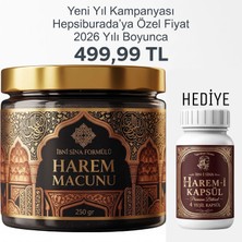 1 x 240 gr Yeni Harem Macunu Ballı Tarçınlı,Keçiboynuzu Ekstratlı Ve Ginsengli Multivitamin Anzeli