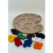 Grauhaus Montessori Eğitici Renk Paleti Puzzle Ingilizce Renkleri Öğreniyorum