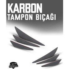 OtoÇizgi Tampon Bıçağı Her Araca Uyumlu Universal Karbon 6\'lı Kanatlı Tampon Bıçağı