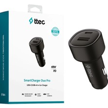 Muhtelif Ürünler Araç Şarj Başlık Android/iphone/type-C 3.1A 5 W Duottec 2CKS35S Siyah