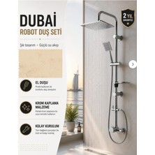 Muhtelif Ürünler Dubai Krom Robot Duş Seti