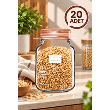 Palpak Bakır Desenli Kavanoz Görünümlü Saklama Poşeti (15X22 cm - 700 ml ) 20 Adet