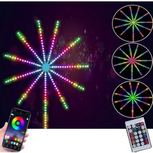 Gaman 5W Rgb Sese Duyarlı Yıldız Şerit LED Renkli Efektli Kumandalı & Telefon Kontrollü Yapışkanlı Usbli Aydınlatma
