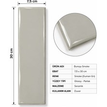 Karo Metro 7,5X30 Bumpy Smoke Glossy
