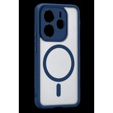 sbodurhome Xiaomi Redmi Note 14 4g Loji Magsafe Kapak - Mavi