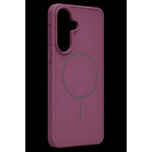 sbodurhome Samsung Galaxy A56 Azus Magsafe Kapak - Bordo