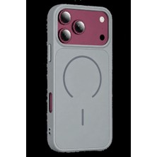 sbodurhome Apple Iphone 18 Pro Azus Magsafe Kapak - Gri