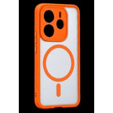 sbodurhome Xiaomi Redmi Note 14 4g Loji Magsafe Kapak - Turuncu