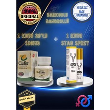 CIA'LIS100 + STAG_SPREY9000 Ikili Set Kampanya Paket Orijinal Iade Garantili 2028SKT Geciktirici_sertlestirici CIALIS_5_20_100_MG_HAP_TABLET