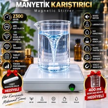 GmsMak Manyetik Karıştırıcı+ Beher+Manyetik Balık