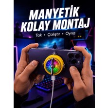 İlkyaz Fashion If Şarj Edilebilir Rgb Telefon Soğutucu Oyun Fanı