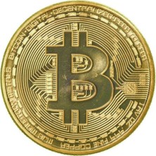 Greathings Bitcoin Madeni Hatıra Para Altın Renkli 38 mm Çapında Özel Tasarım