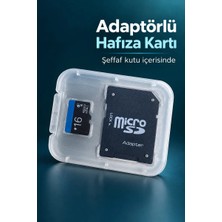 Aydogan's Adaptörlü 16 GB Hafıza Kartı Şeffaf Kutu Içinde - Bayi Depom