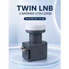 Aydogan's Ku Band Twin Lnb Çift Çıkış 4K Ultra Hd Destekli 0. 1 Db Uydu Anten Lnb - Bayi Depom